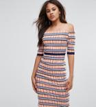 Vesper Tall Overlay Pencil Dress In Check Print-multi