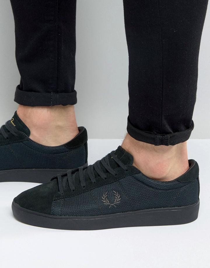 Fred Perry Spencer Mesh/suede Sneakers - Green