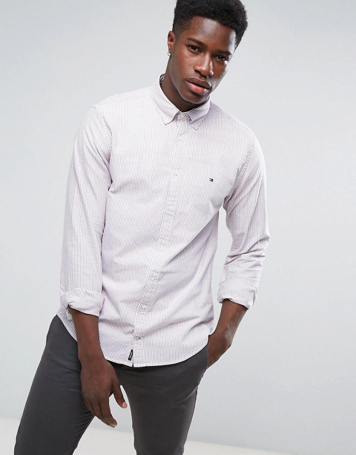 Tommy Hilfiger Ithica Stripe Shirt In Regular Fit - Multi