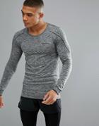 Craft Sportswear Active Comfort Running Knitted Long Sleeve Top In Gray 1903716-9999 - Black
