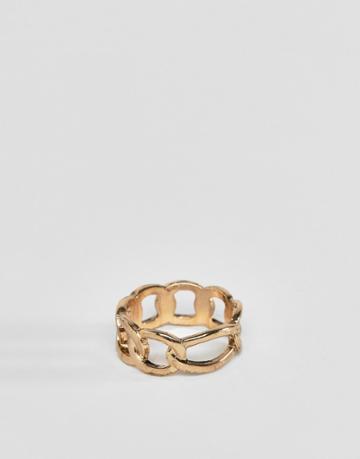 Wftw Chain Ring In Gold - Gold