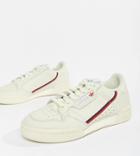 Adidas Originals Continental 80's Sneakers In Off White And Red - White