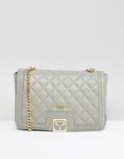 Love Moschino Chain Strap Quilted Bag - Gray