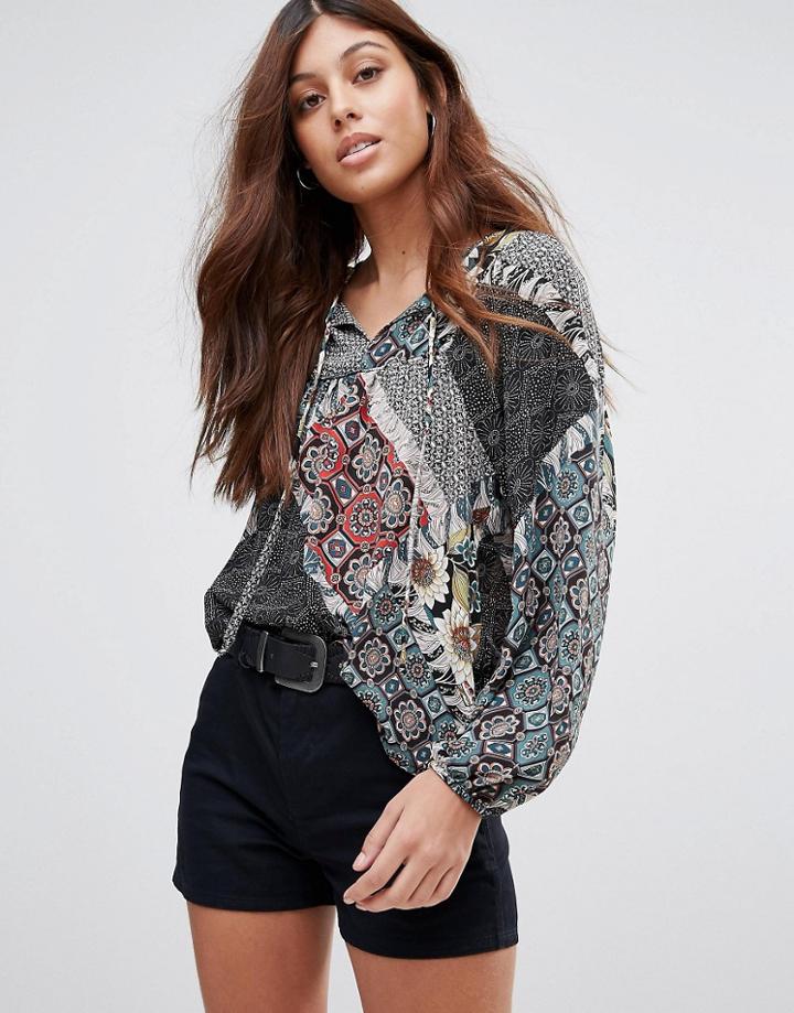 D.ra Bri Bouquet Floral Top - Multi