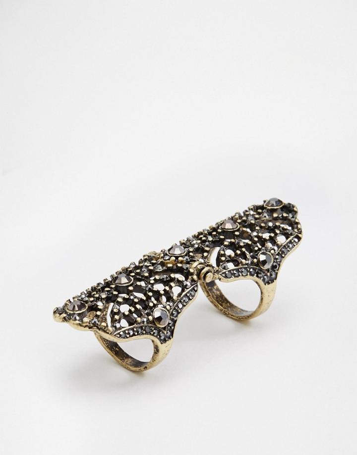 Asos Oversize Connecting Ring - Gold