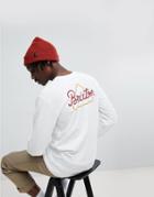 Brixton Newbury Long Sleeve T-shirt With Triangle Back Print - White