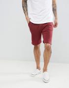 Threadbare Basic Jersey Shorts - Red