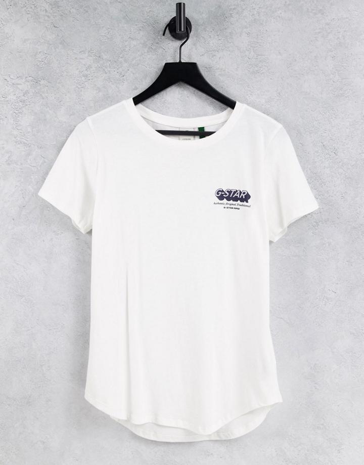 G-star Logo T-shirt In White