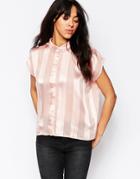 Minimum Shirt With Sheer Panels - Misty Rose