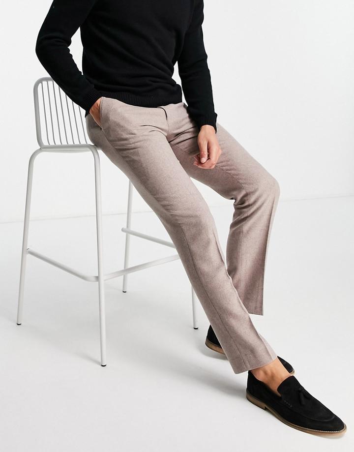 Harry Brown Wedding Wool Blend Slim Fit Tweed Suit Pant