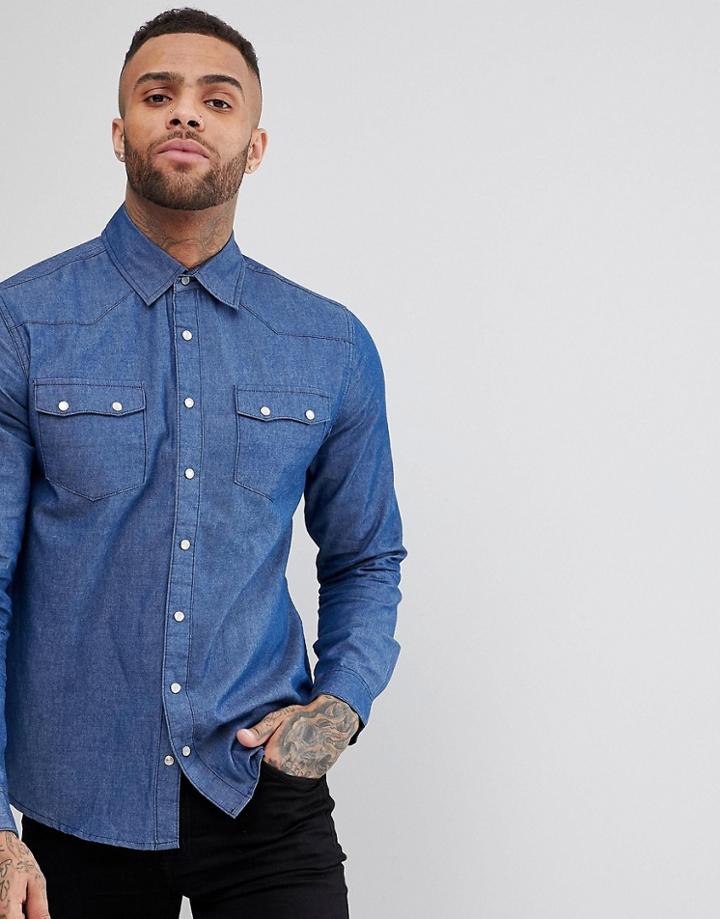 Dead Vintage Western Shirt - Blue