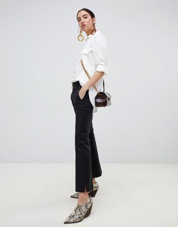 In Wear Seth Wide Leg Trousers - Black