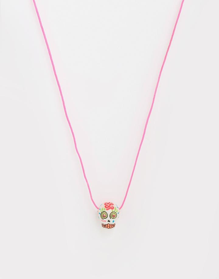 N2 By Les Nereides Colourful Skull Necklace - Multi