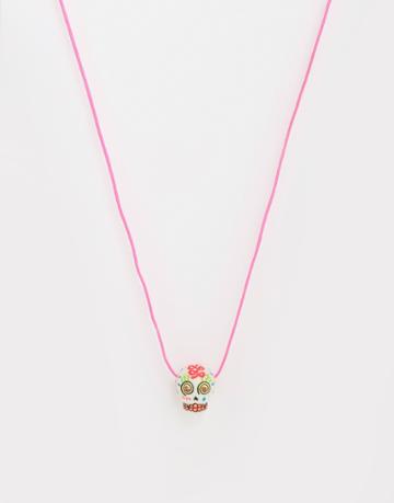 N2 By Les Nereides Colourful Skull Necklace - Multi