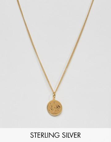 Katie Mullally Gold Plated Irish Shilling Pendant Necklace - Gold
