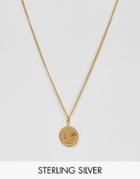Katie Mullally Gold Plated Irish Shilling Pendant Necklace - Gold