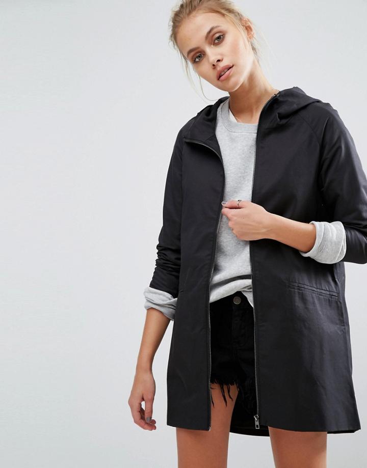 Only Dogville Spring Hooded Jacket - Black
