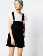 Monki Denim Overalls - Black