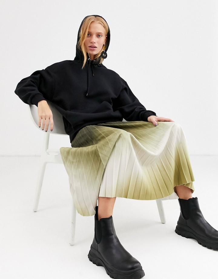 Monki Oversized Hoodie In Black