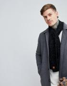 Dead Vintage Cable Scarf With Charcoal Fleck - Black