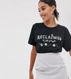 Reclaimed Vintage Inspired T-shirt With Logo Constellation Print-black