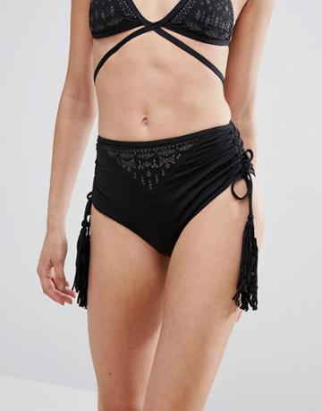 Cynthia Vincent For O'neill High Waist Bikini Bottom - Black