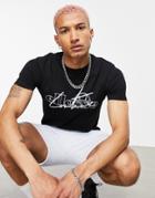 The Couture Club X Ellesse Soleada Logo T-shirt In Black