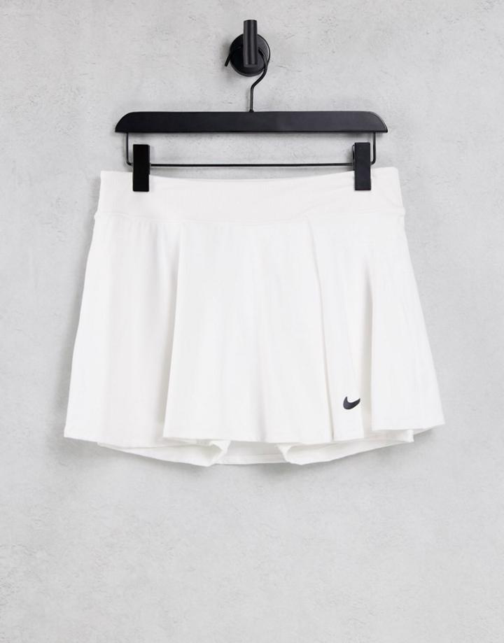 Nike Court Dri-fit Victory Flouncy Skirt In White