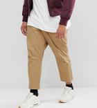 Only & Sons Plus Cropped Chino - Beige