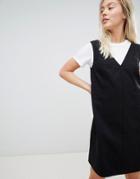 Asos Design Casual Mini Shift Dress - Black
