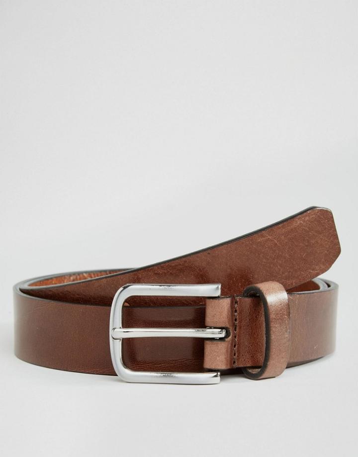 Royal Republiq Patriot Belt In Leather - Brown