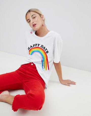 Chorus Rainbow Ribbons T-shirt - White