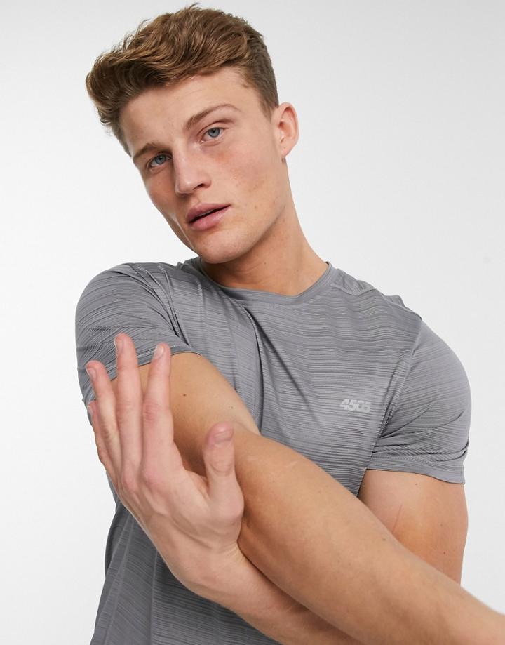 Asos 4505 Training T-shirt In Space Dye-grey