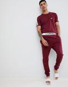 Le Breve Lounge Sweatpants-red