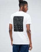 Farah Alec Slim Fit Graphic T-shirt In White - White