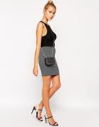Lashes Of London Mini Skirt In Textured Fabric
