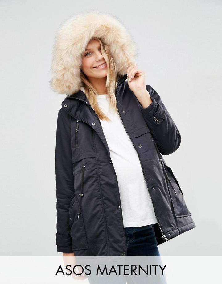 Asos Maternity Ultimate Parka - Black