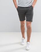 Farah Hawk Straight Chino Shorts In Dark Gray - Gray