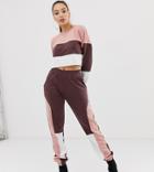 Missguided Two-piece Contrast Panel Jogger - Beige