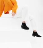Asos Design Wide Fit Briella Zip Ankle Boots - Black