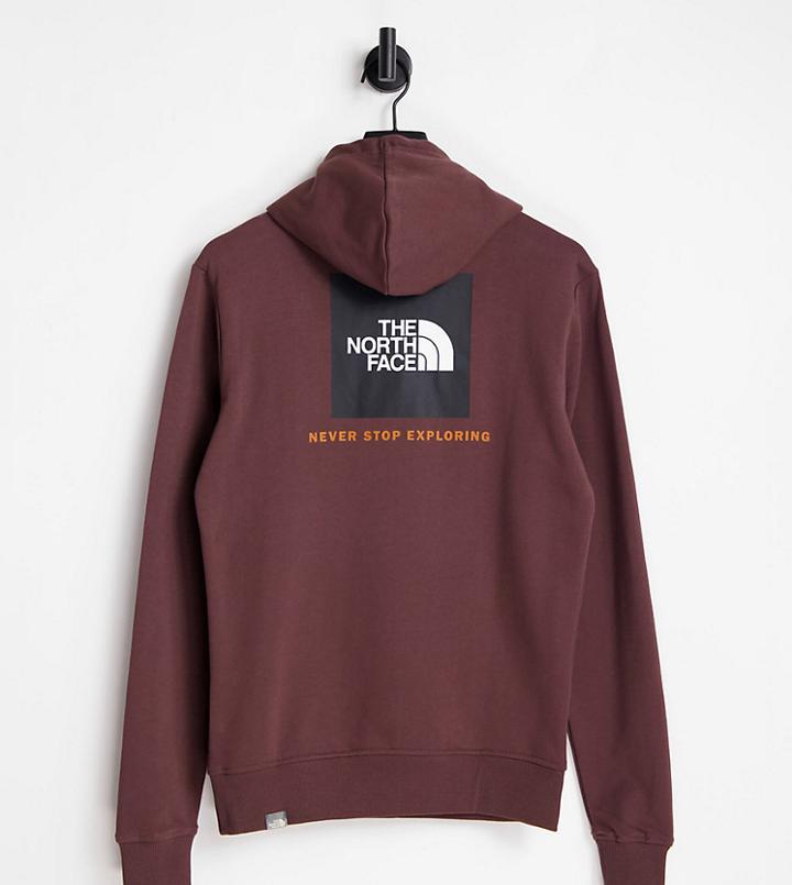 The North Face Red Box Hoodie In Brown - Exclusive To Asos