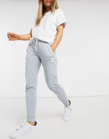 Hummel Peyton Slim Sweatpants In Gray-green
