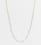 Asos Design 14k Gold Plated Necklace With Pearl Detail