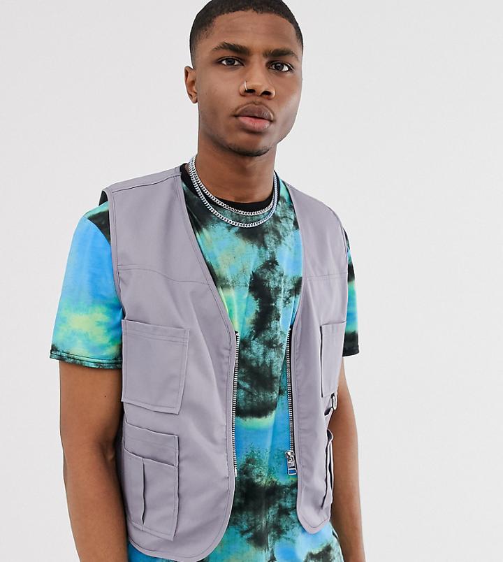 The Ragged Priest Utility Vest Two-piece - Gray