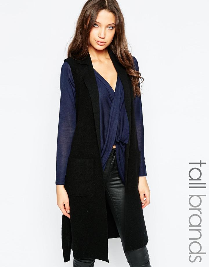 Vero Moda Tall Sleeveless Jacket - Black