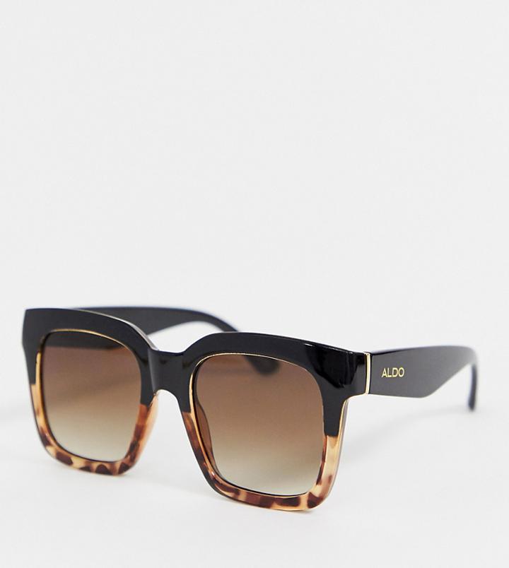 Aldo Tortoiseshell Oversized Sunglasses - Brown