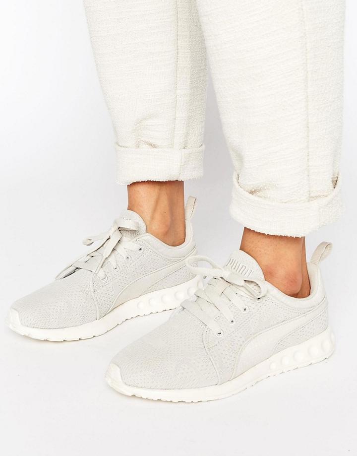 Puma Carson Mesh Sneakers In Sand - Cream