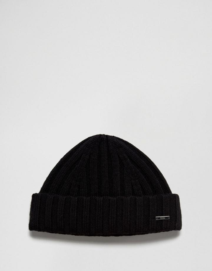 Boss Green By Hugo Boss X Knitted Beanie - Black