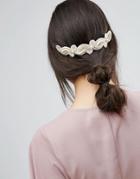 Limited Edition Occasion Crochet Back Hair Comb - Gold