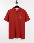 Original Penguin Ribbed Polo In Red